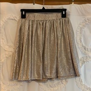 Sparkly gold skirt